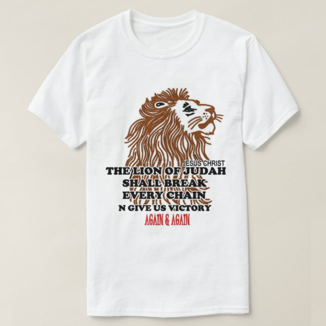 Cristiano Camiseta El León de la Tribu de Judá (Diseño del anverso)