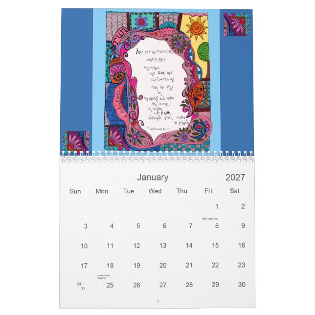 Cristiano del calendario 2012 (Jan 2027)