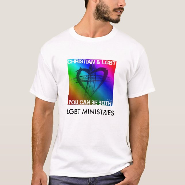 Cristiano y camiseta de alta calidad de LGBT (Anverso)