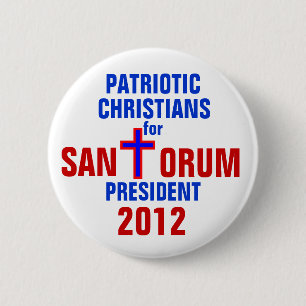 CRISTIANOS PATRIÓTICOS DEL BOTÓN DE RICK SANTORU
