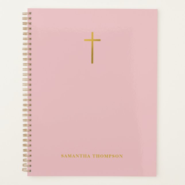 Cristianos planificadores religiosos rosados y de  (Anverso)