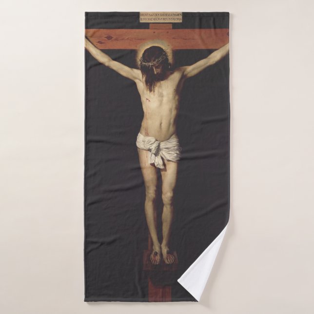 Cristo crucificado por Diego Velázquez (Toalla de baño)