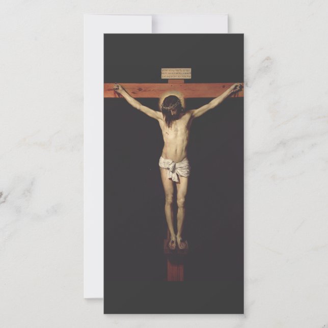 Cristo crucificado por Diego Velázquez (Anverso)