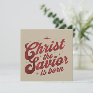 Cristo El Salvador Ha Nacido Navidad Cristiana 