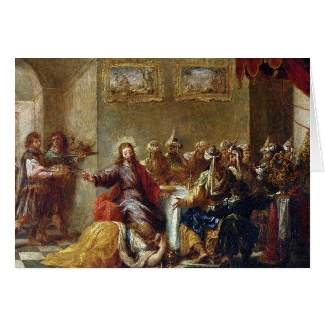 Cristo en la casa de Simon el Pharisee, 1660 (Anverso (Horizontal))