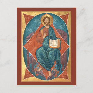 Cristo en la postal de la Gloria