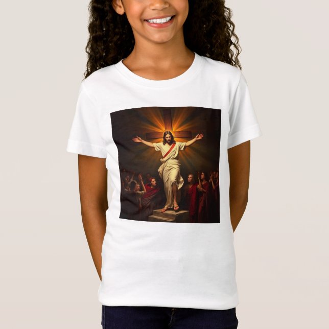Cristo es camiseta de Chica Risen (Anverso)