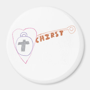 Cristo es el imán redondo clave