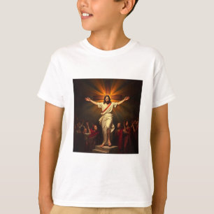 Cristo es la camiseta de un niño de Risen