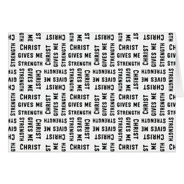 Cristo me da fuerza Tarjeta de nota Parakaleo (Anverso (Horizontal))