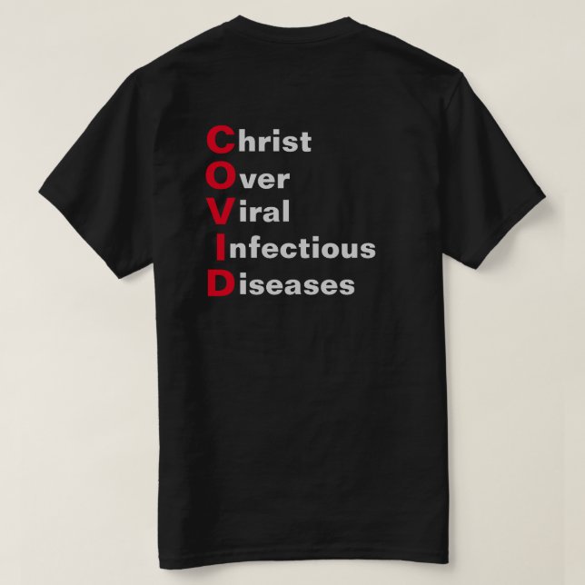 Cristo por la camiseta COVID (Reverso del diseño)