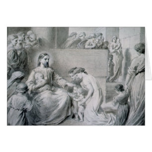 Cristo que bendice a pequeños niños