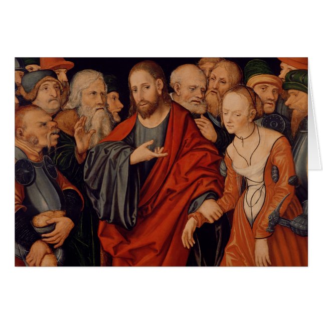 Cristo y el adulterio admitido mujer (Anverso (Horizontal))
