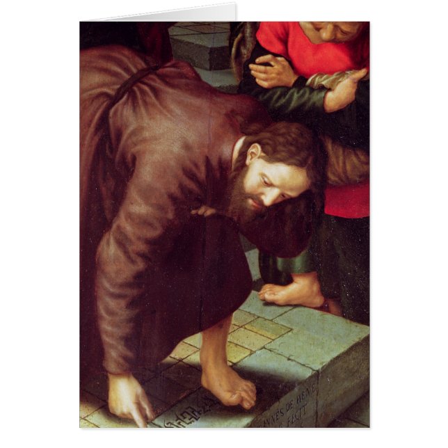Cristo y el adulterio admitido mujer (Frente)