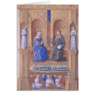 Cristo y el Virgen María Enthroned