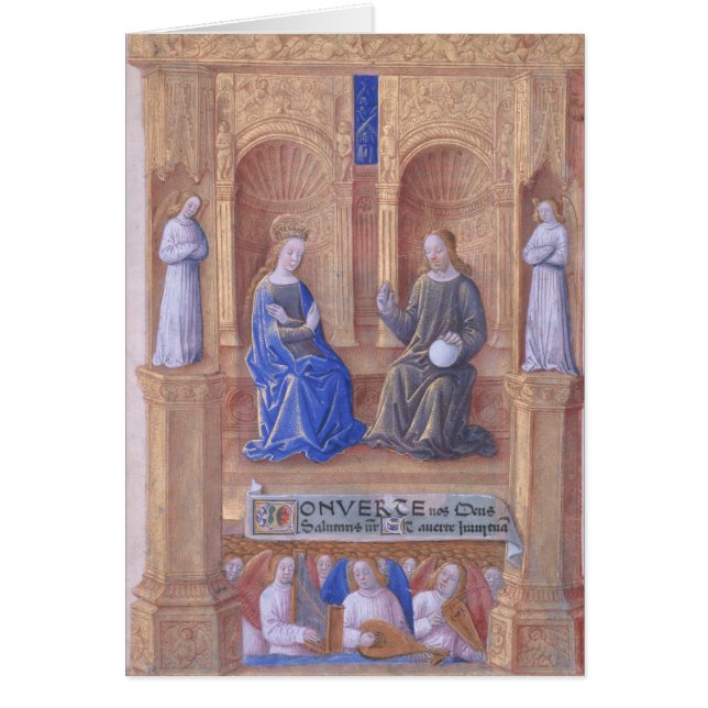 Cristo y el Virgen María Enthroned (Frente)
