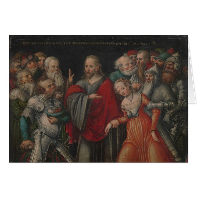Cristo y la adúltera (Anverso (Horizontal))