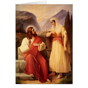 Cristo y la samaritana por Christian Schleisner