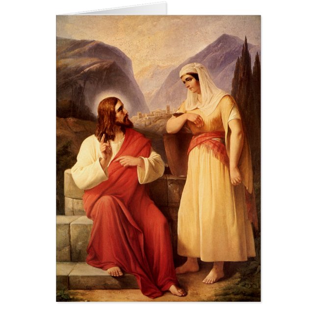 Cristo y la samaritana por Christian Schleisner (Frente)