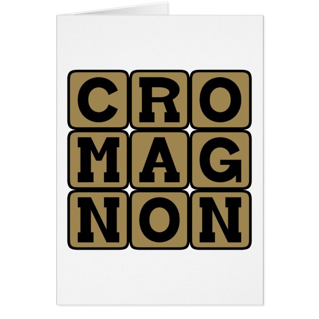 Cro-Magnon, ser humano moderno temprano (Frente)