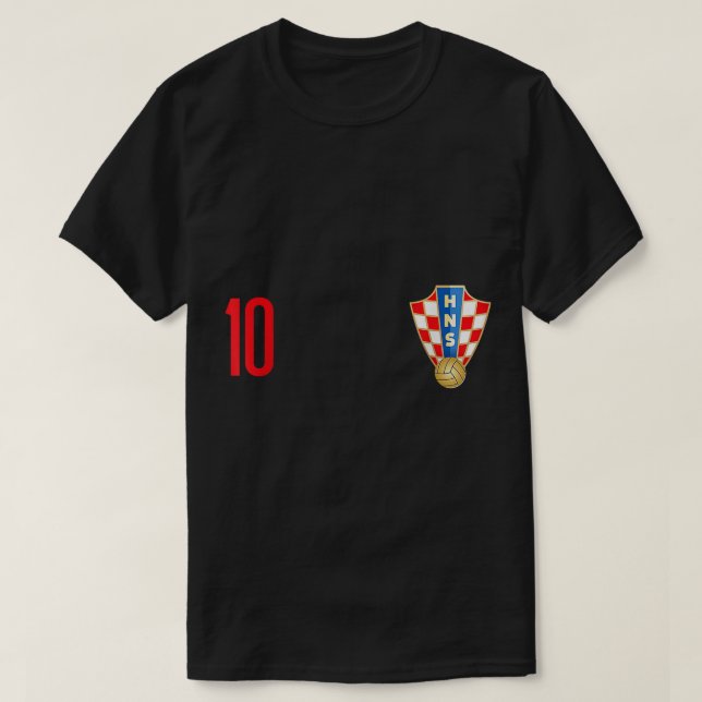 Croacia Jersey número diez fútbol futbolín croata (Diseño del anverso)