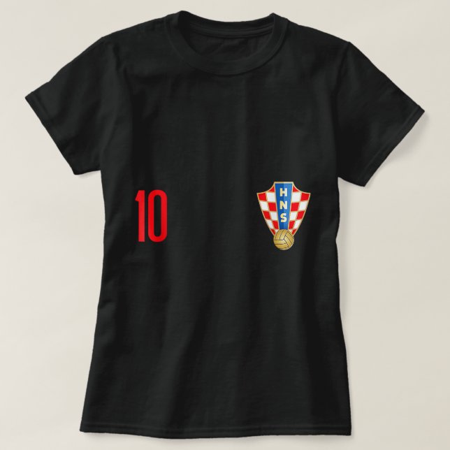 Croacia Jersey número diez fútbol futbolín croata (Diseño del anverso)