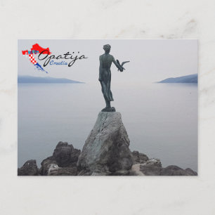 Croacia   Opatija  Tarjeta postal