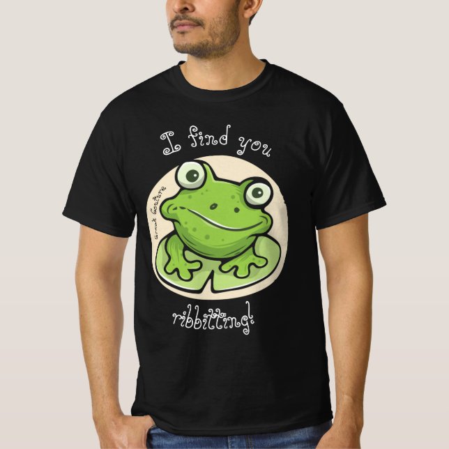 Croak Couture, "¡Encuéntralo cojeando!", camiseta (Anverso)