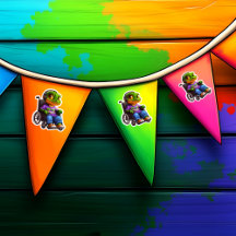 Croc on Wheels 12 Hoja Pegatina