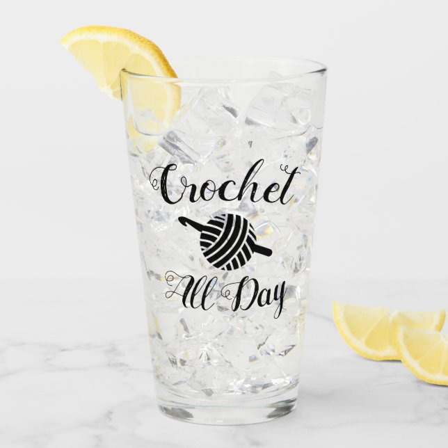 Crochet All Day Yarn Ball & Hook Crafting (Anverso (hielo))