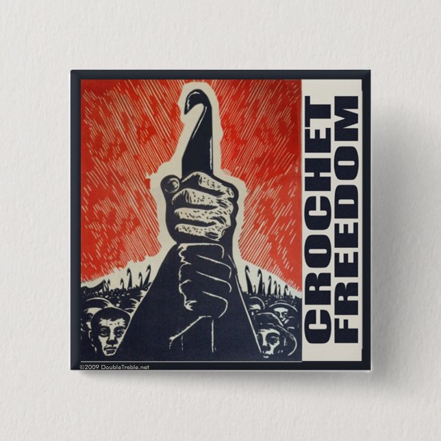 Crochet Freedom - botón (Anverso)