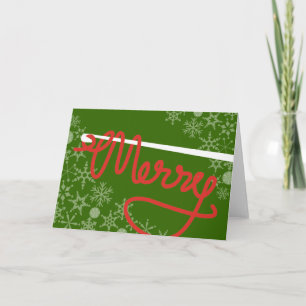 Crochet hook Tarjeta de regalo de hilo de navidad