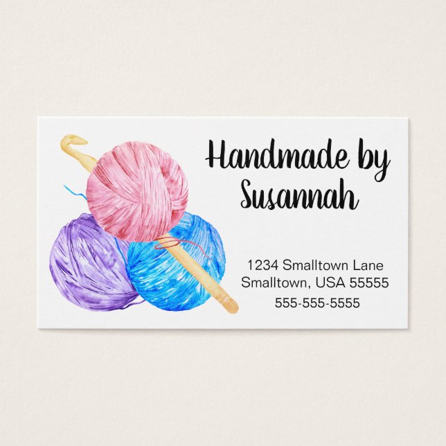 Crochet Hook y Yarn Handmade (Frente)