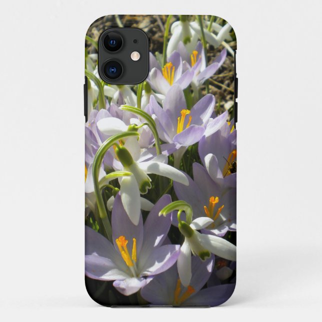 Crocus and Snowdrop iPhone 5 funda (Reverso)