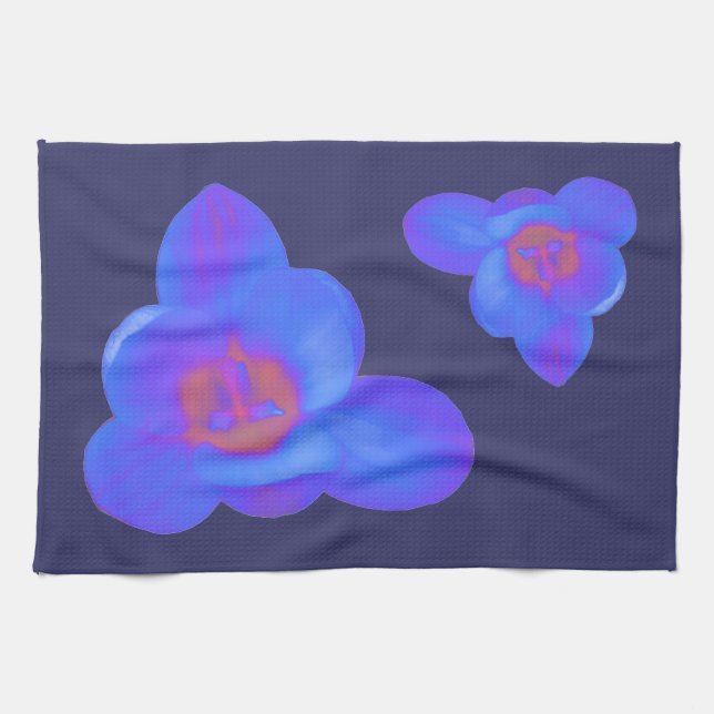 Crocus Flower Hot and Cold Kitchen Toalla (Horizontal)
