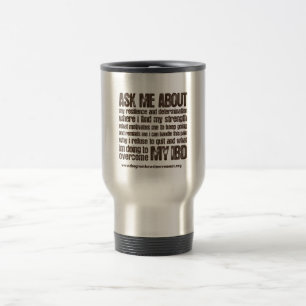 Crohns y taza del viaje de la capacitación de la