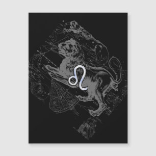 Cromo como el Rótulo Leo Zodiac en Hevelius