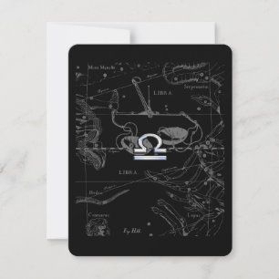 Cromo como el Rótulo Libra Zodiac en Hevelius