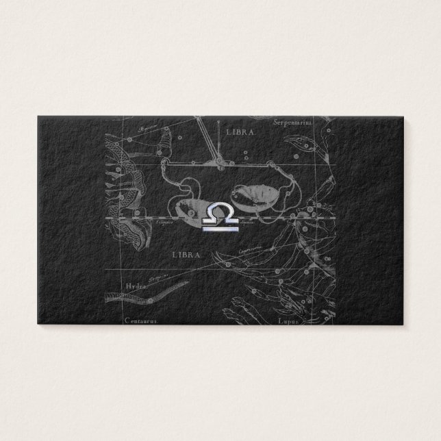 Cromo como el Rótulo Libra Zodiac en Hevelius (Frente)