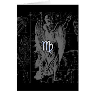 Cromo como Rótulo del zodiaco del virgo en