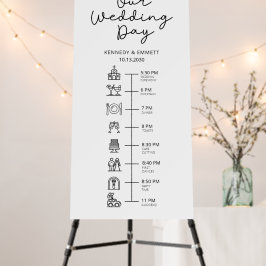 Cronología del día de la boda en la iglesia