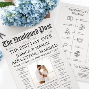 Cronología única de periódicos y programas de boda