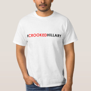 #CROOKEDHILLARY torcido de la camiseta de Hillary