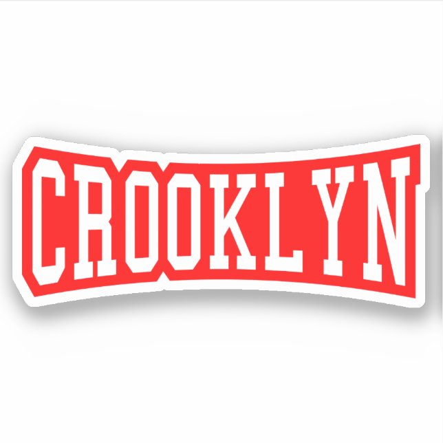 CROOKLYN, PEGATINA de NYC (Anverso)