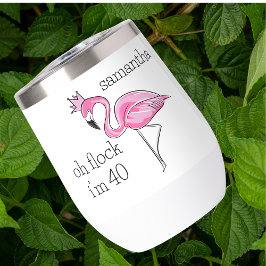 Croona rosa Flamingo Oh rebaño Tengo 40 años