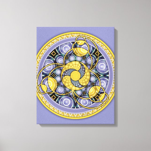Crop Circle Mandala 5, Lienzo envuelto (Anverso)