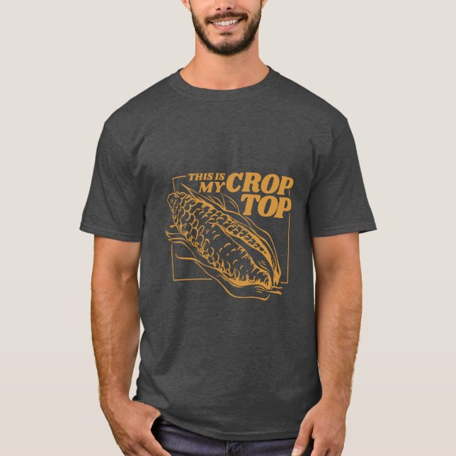 Crop de maíz Top Pun Funny (Anverso)