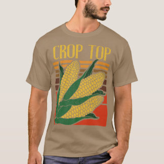 Crop Top Corn Funny Farmer Guay Vintage Corn Farme