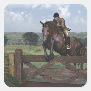 Cross Country - Jumping Horse Pegatina