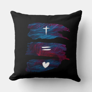 Cross Equals Love - Cojines decorativos